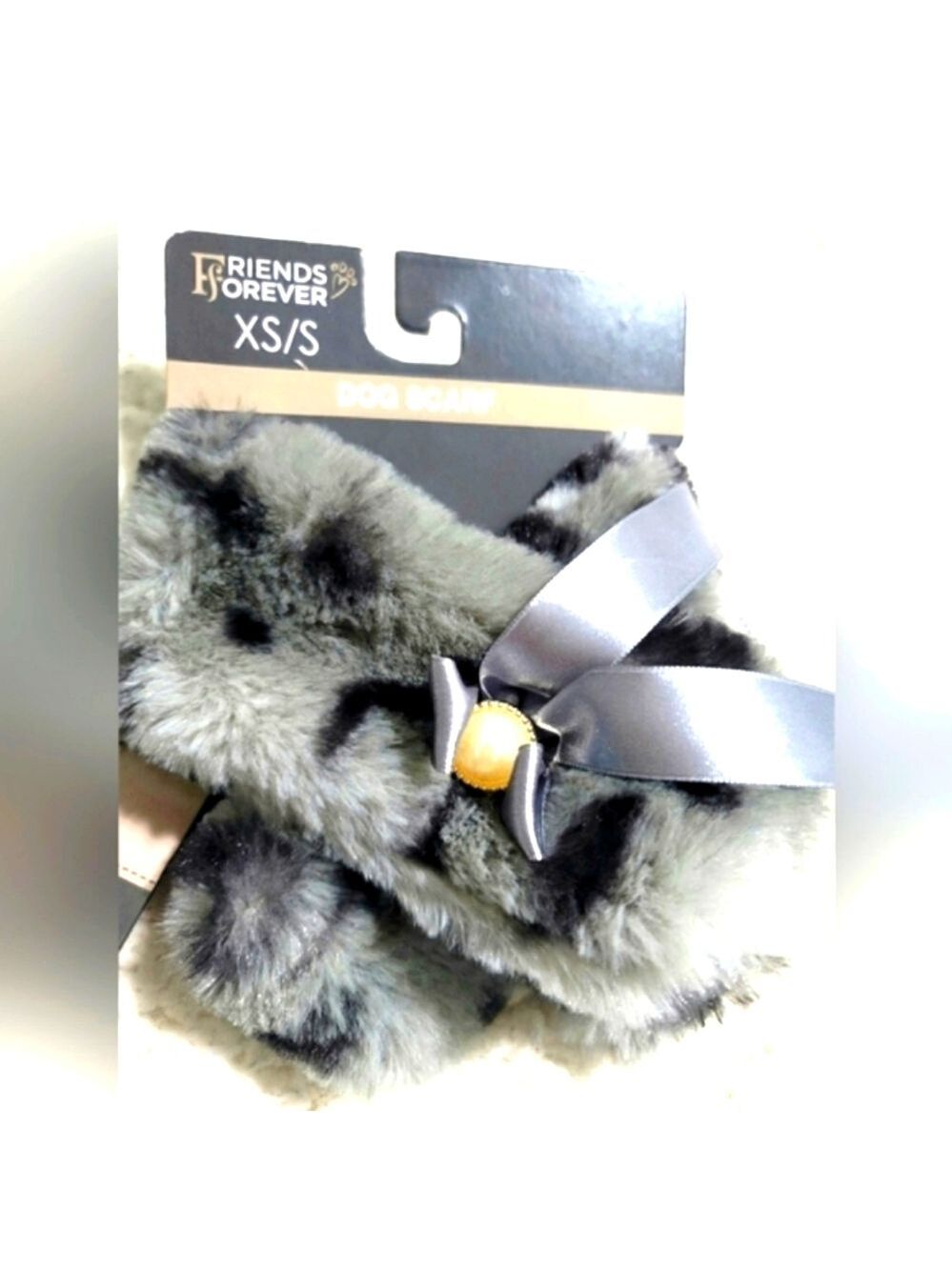 NWT Friends Forever Faux Fur Dog Scarf Size XS/S